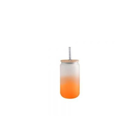 BOTELLA BOROSILICATO CANDY 500ML NARANJA