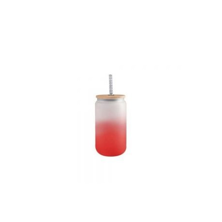 BOTELLA BOROSILICATO CANDY 500ML ROJO