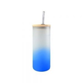 BOTELLA BOROSILICATO FLORIDA 650 ML AZUL