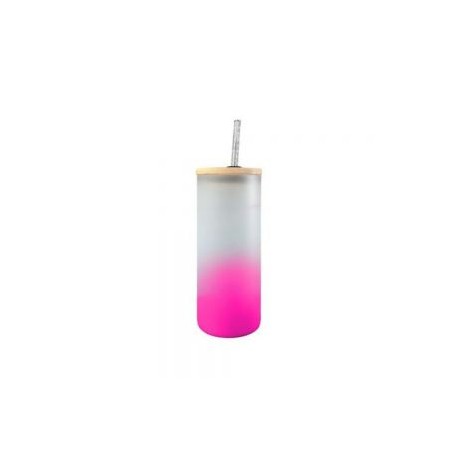 BOTELLA BOROSILICATO FLORIDA 650 ML ROSA