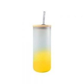 BOTELLA BOROSILICATO FLORIDA 650 ML AMARILLO
