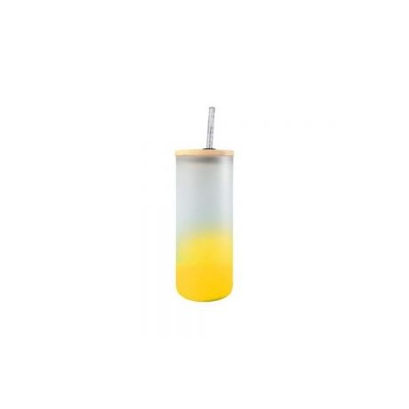 BOTELLA BOROSILICATO FLORIDA 650 ML AMARILLO