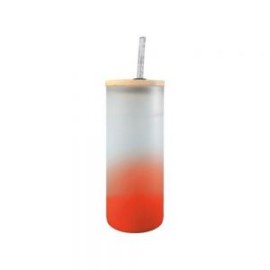 BOTELLA BOROSILICATO FLORIDA 650 ML ROJO