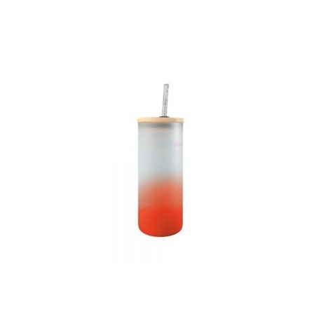 BOTELLA BOROSILICATO FLORIDA 650 ML ROJO