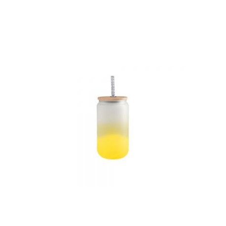 BOTELLA BOROSILICATO CANDY 500ML AMARILLO