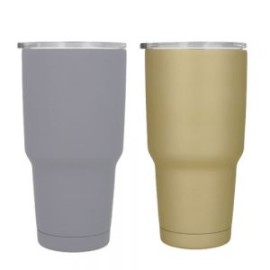 Termo de alta tecnología, con acabado rubber, doble pared de acero inoxidable que mantiene tus bebidas calientes y frías por má