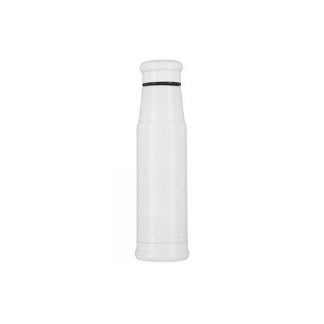 Botella térmica con doble pared de acero inoxidable que mantiene tus bebidas calientes y frías por más tiempo. Incluye tapa enr