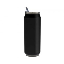 TERMO ACERO LATA FORO 500ML NEGRO MATE