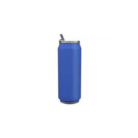 TERMO ACERO LATA FORO 500ML AZUL MATE
