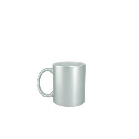TAZA COLOR PLATA 11OZ PLATA