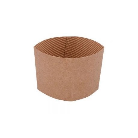 Fajilla de cartón para vaso desechable.