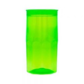 Vaso de color traslúcido.