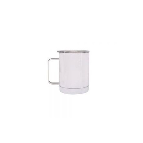 TAZA TERMICA CON TAPA IRON 12OZ BLANCO