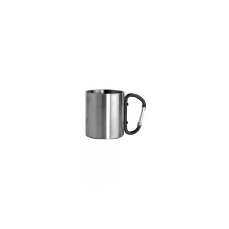 TAZA ACERO CON ASA GANCHO 300ML NEGRO