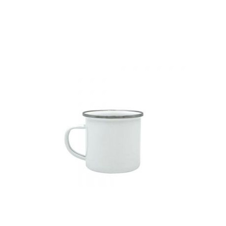 TAZA PELTRE 10OZ CON CAJITA BLANCO