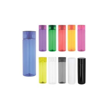 Cilindro de plástico con tapa enroscable y cuerpo de color. (El envío de este material se hace por separado de base y tapas der