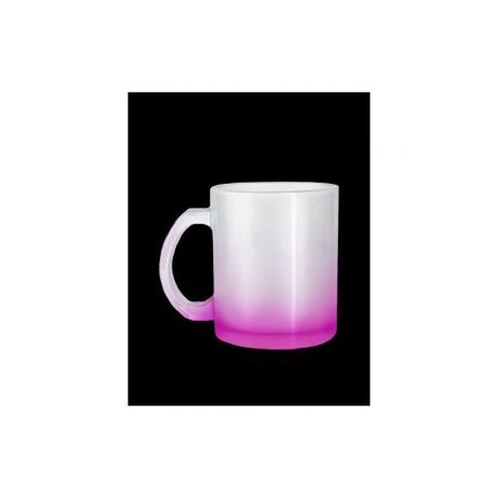 TAZA CRISTAL 10OZ ROSA