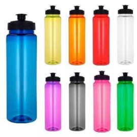 Cilindro de plástico de color traslúcido con tapa enrosacable y chupón para evitar derrames.(El envío de este material se hace 