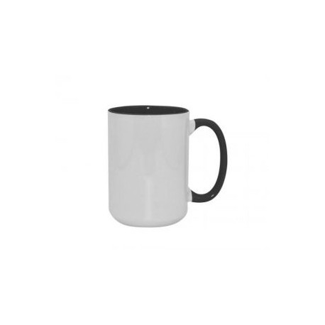 TAZA BICOLOR 15OZ NEGRO