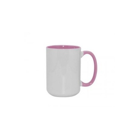 TAZA BICOLOR 15OZ ROSA