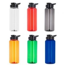 Cilindro de plástico con tapa enroscable, asa y boquilla que cierra a presión. (El envío de este material se hace por separado 