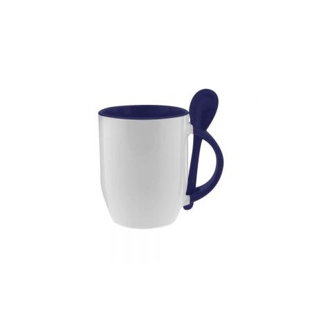 TAZA CUCHARA 11OZ MAGICA AZUL COBALTO