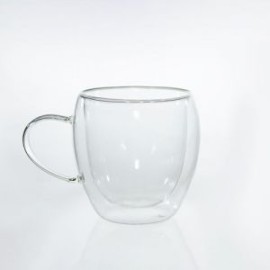 Taza de cristal doble pared de 250 ml. Mod. Jena