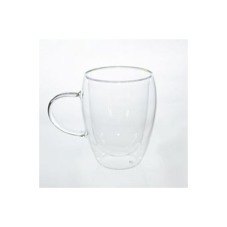 Taza de cristal doble pared de 350 ml. Mod. Laas