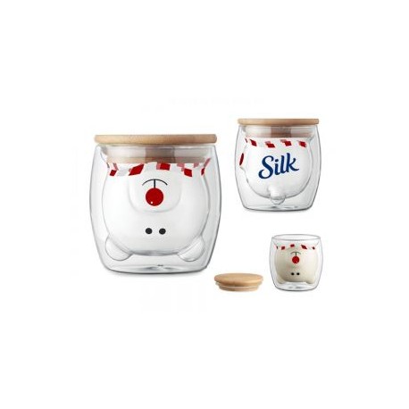 VASO DE VIDRIO DE DOBLE PARED COPITO A2940