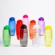 Cilindro de plástico PET con tapa anti derrames y capacidad de 850 ml. Libre de BPA y certificación FDA. Mod. Cartagena