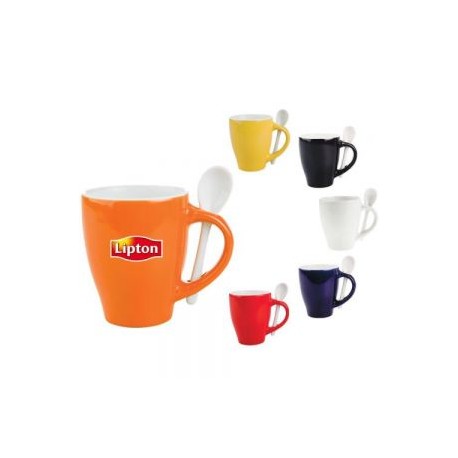 TAZA C/CUCHARA 12OZ. LONDON TAC11