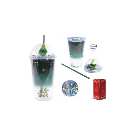 VASO DE PLÁSTICO DOBLE PARED PINE A2966