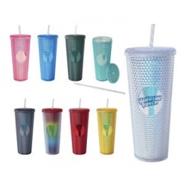 VASO DE PLÁSTICO DOBLE PARED TEXTURIZADO COCONUT A2927