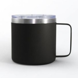 Taza de acero inoxidable de doble pared insulada al vacío para mantener las bebidas frías o calientes por más horas. Tapa con v