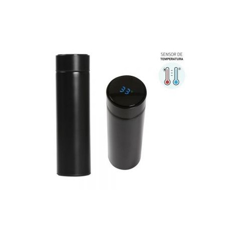 Termo con termómetro.